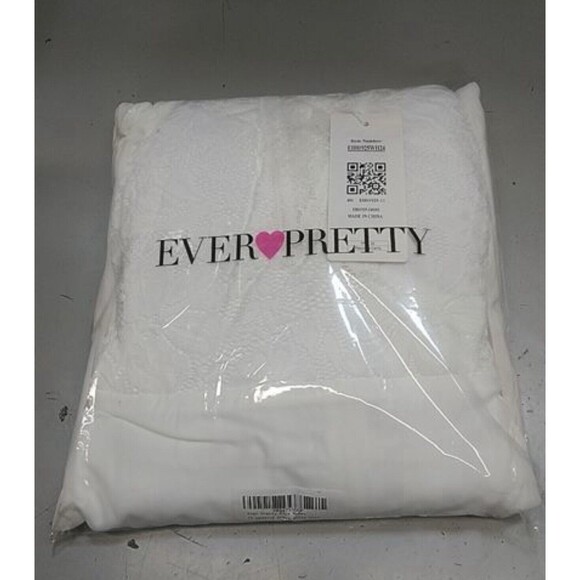 Wedding Dress White Long Sleeve Embroidered Floor Length Plus Size 24 Bodycon - Picture 2 of 4